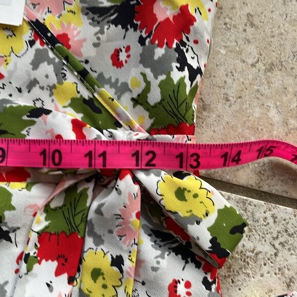 Likely Floral Vera Dress Ivory/red Multi - Picture 12 of 16